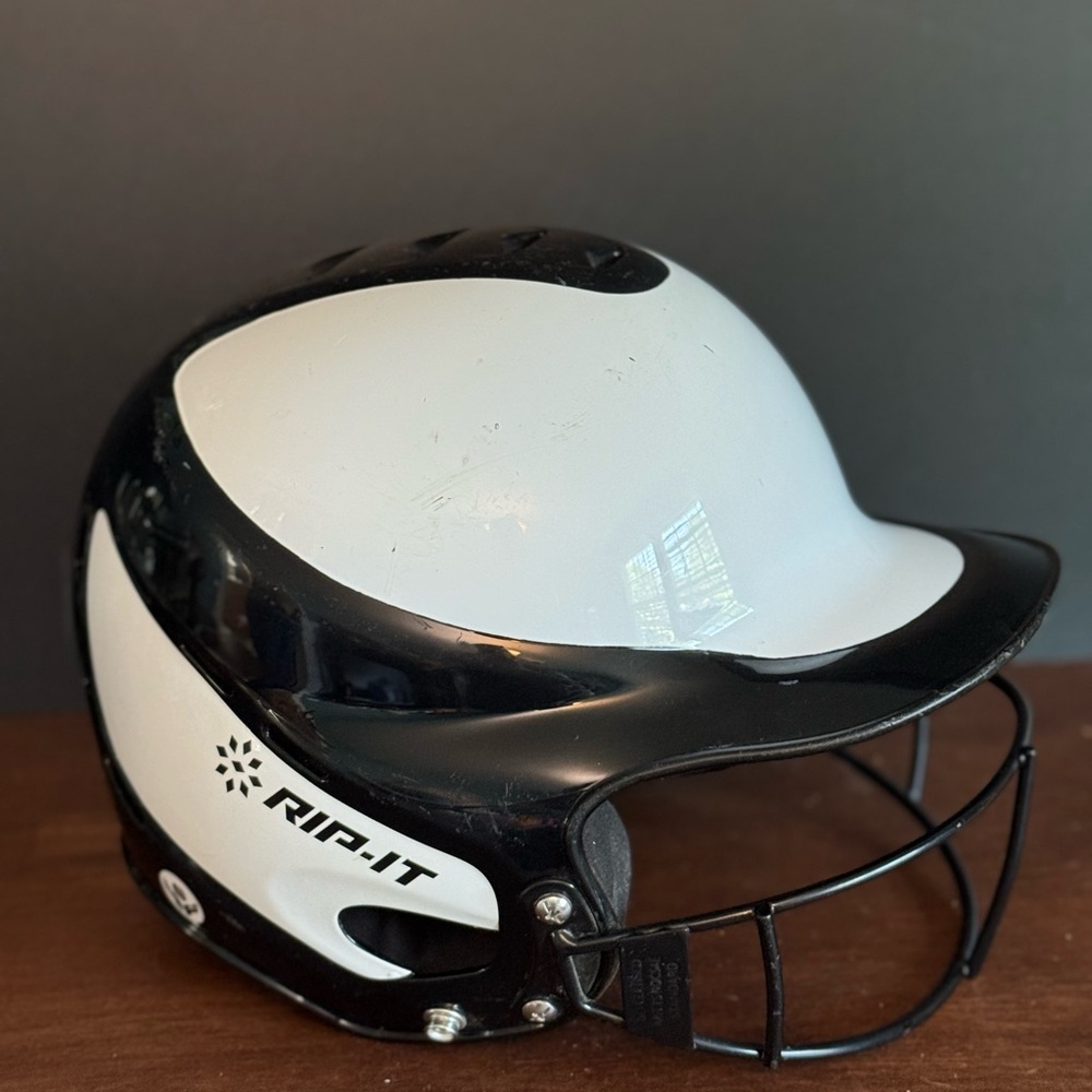 RIP-IT Kids Black and White Helmet